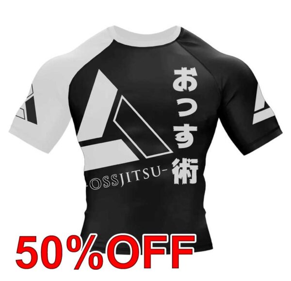 OssJitsu Ranked Short Sleeve Rashguard - WHITE BELT