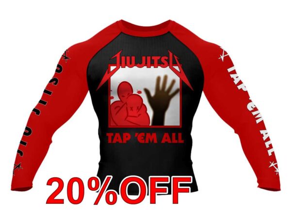 TAP 'EM ALL Jiu Jitsu Long Sleeve Rashguard