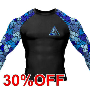 Blue RNC-Camo Jiu Jitsu Long Sleeve Rashguard