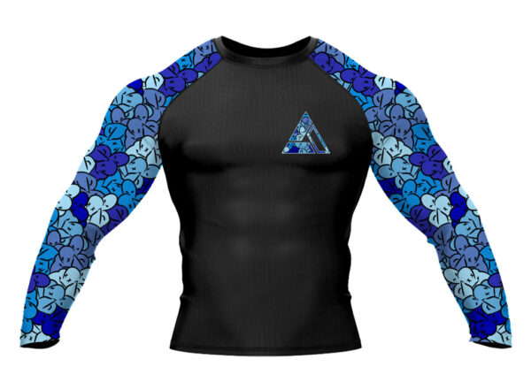 Blue RNC-Camo Jiu Jitsu Long Sleeve Rashguard - Image 2