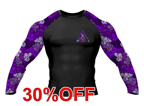 Purple RNC-Camo Jiu Jitsu Long Sleeve Rashguard