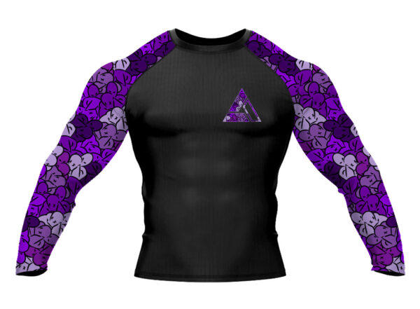 Purple RNC-Camo Jiu Jitsu Long Sleeve Rashguard - Image 2