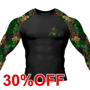 Green RNC-Camo Jiu Jitsu Long Sleeve Rashguard