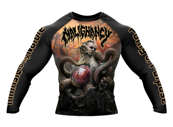 MALIGNANCY “...Discontinued” Long Sleeve Rashguard - Image 2