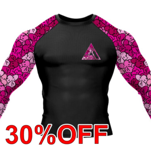 Pink RNC-Camo Jiu Jitsu Long Sleeve Rashguard