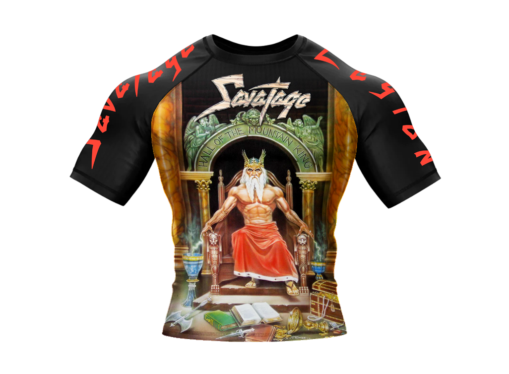 SAVATAGE “Hall of the Mountain King” Short Sleeve Rashguard - Image 2
